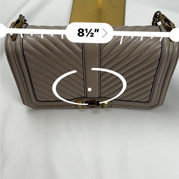 Rebecca Minkoff Purse - Chevron Quilted Love Crossbody Bag - Picture 15 of 16